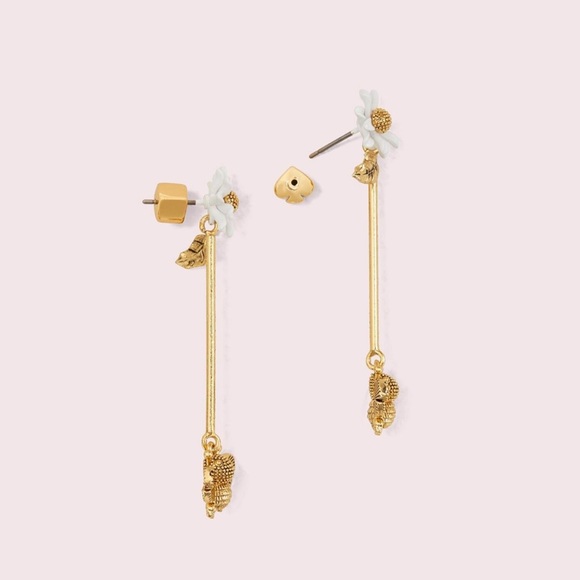 1 LEFT!!!NEW KATE SPADE ALL A BUZZ EARRINGS - Picture 3 of 6